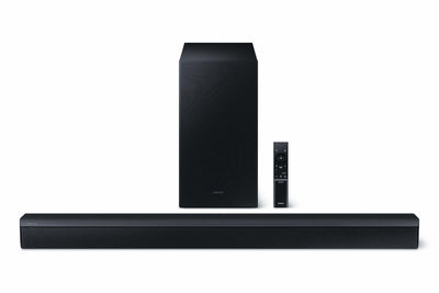 Samsung HW-C440G 2.1-Kanal C-Soundbar mit Subwoofer, 3 intergrierte Lautsprecher, Nachtmodus (SSE), Game Mode, 300 W, DTS Virtual:X, Inkl. One Remote Control [2023]