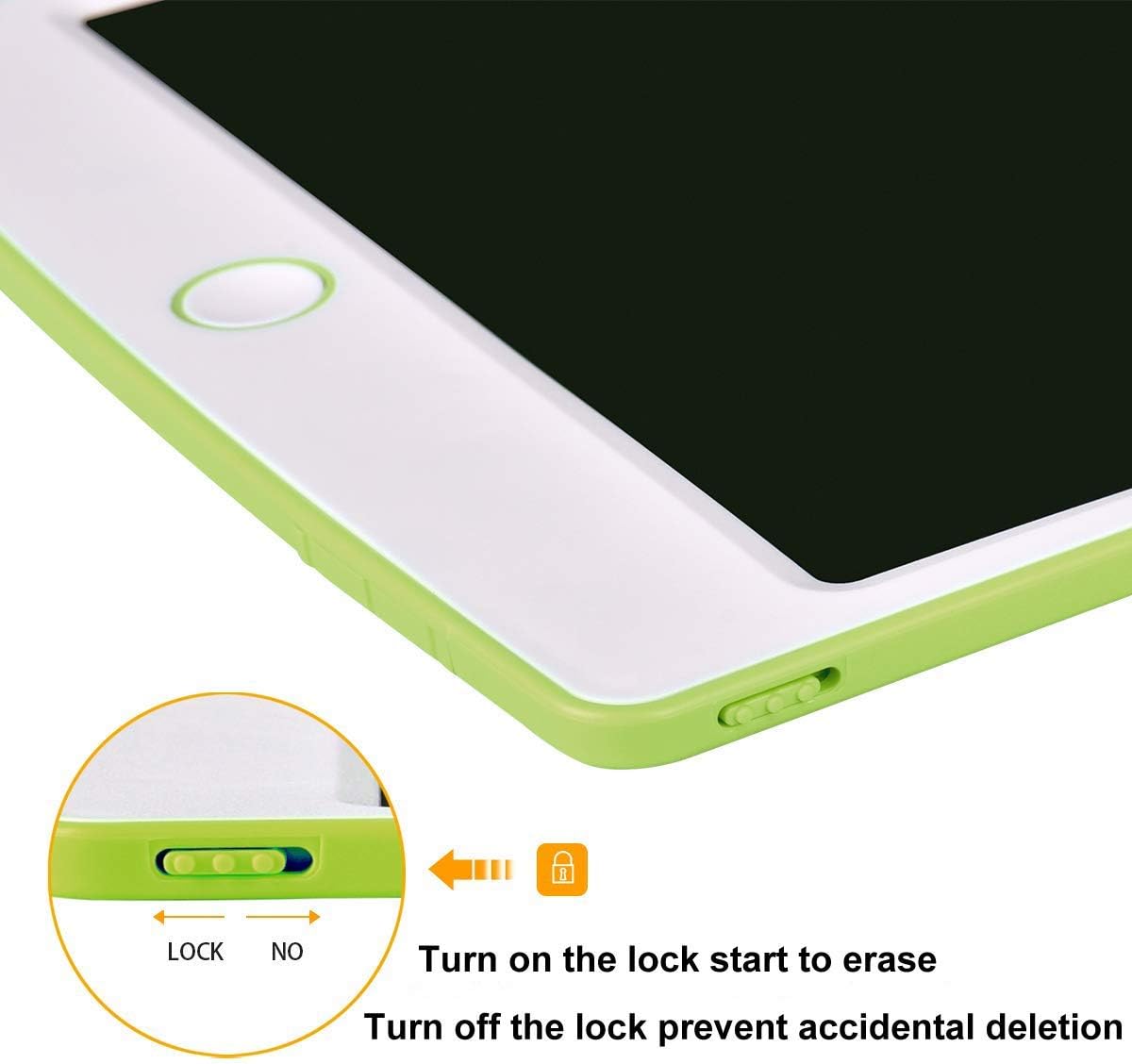 HUIXIANG Schreibtafel LCD Writing Tablet 10 Zoll Bunte Elektronischer Notizblock Tafel Schreiben Tablette Digitaler Drawing Pad Grafiktablet Kinder Junge Mädchen, Grün