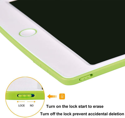 HUIXIANG Schreibtafel LCD Writing Tablet 10 Zoll Bunte Elektronischer Notizblock Tafel Schreiben Tablette Digitaler Drawing Pad Grafiktablet Kinder Junge Mädchen, Grün