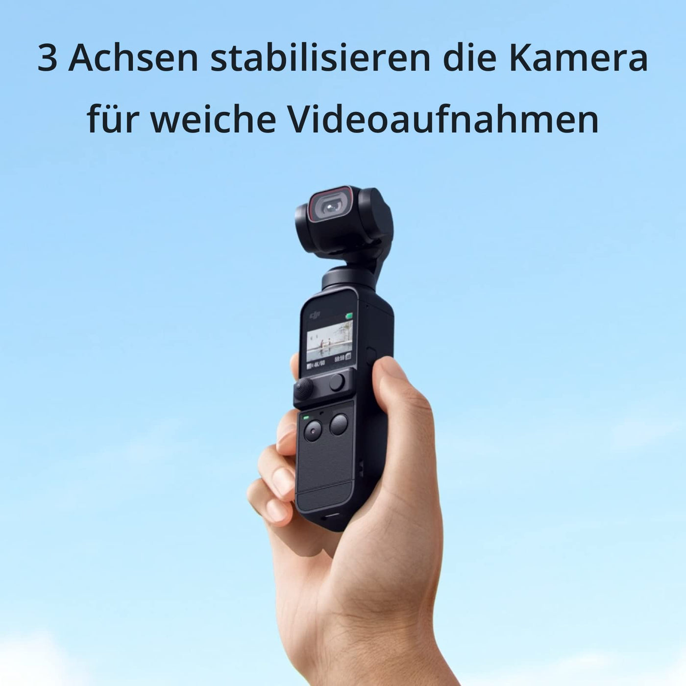 DJI Pocket 2 Creator Combo - 3-Achsen-Hand-Gimbal-Stabilisator mit 4K-Kamera, Vlog, Ultra-HD-Video, hochauflösendes 64-MP-Pixel-Foto, 1/1,7-Zoll-CMOS, HDR, Rauschunterdrückung, Zeitraffer, Zeitlupe