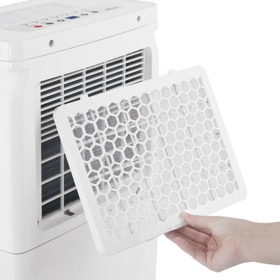 TROTEC Luftentfeuchter elektrisch TTK 72 E – Leistung 24 L/Tag – Fläche 50 m² / 125 m³ – mit Autoabschaltung – für Wohnung und Schlafzimmer