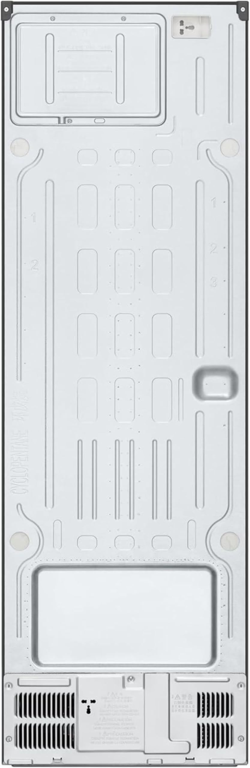 LG GFM61MCCSF, Klasse D, 324 L, Gefriergerät mit Touchdisplay, XXL-Stauraum, DoorCooling+, LINEARCooling, Wi-Fi ꟷ Matte Black