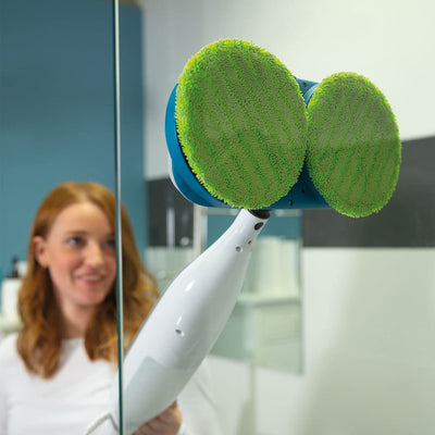 Livington Steam Twister weiß - rotierender Dampfreiniger inkl. Zubehör - Dampfbesen & Handdampfreiniger - Entfernt bis zu 99,9% der Bakterien - elektrischer Bodenwischer mit Wassertank