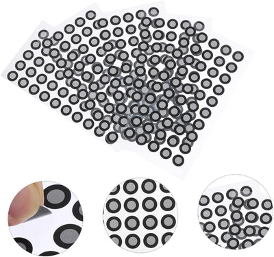 MOLUCKFU 5 Blatt Scanner Reflexfolienaufkleber 3D Scanner Zubehör 3D Scan Marker 3D Scan Referenzpunkte Scan Markierungsaufkleber Scanner Markierungspunkte Für Das Haustier