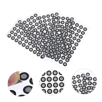 MOLUCKFU 5 Blatt Scanner Reflexfolienaufkleber 3D Scanner Zubehör 3D Scan Marker 3D Scan Referenzpunkte Scan Markierungsaufkleber Scanner Markierungspunkte Für Das Haustier