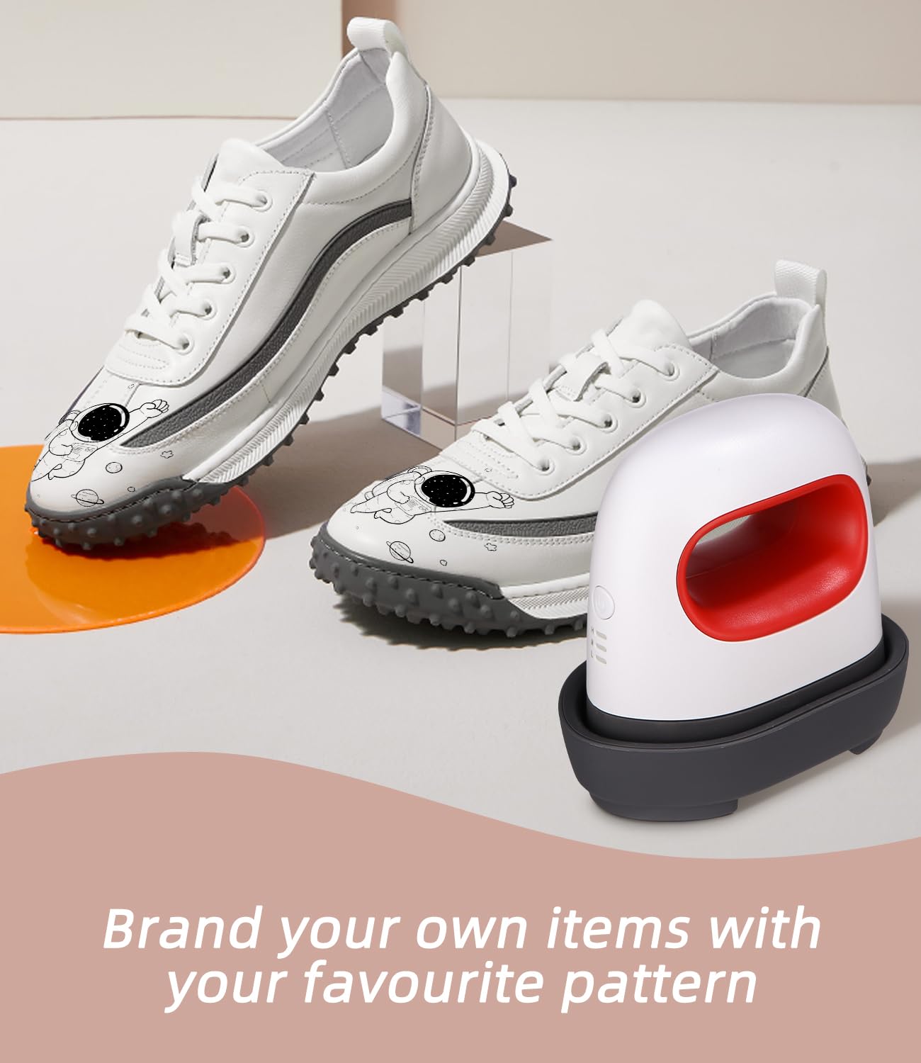 Mini Heizpresse, Plotter Maschine Transferpresse mit Isoliertem Sicherheitssockel, Bügelpresse für T-Shirts, Schuhe, DIY, Kleine HTV-Vinylprojekte