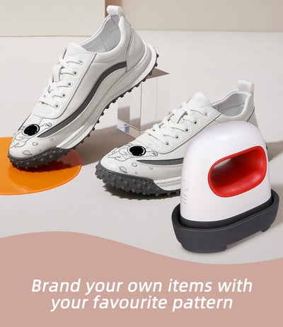 Mini Heizpresse, Plotter Maschine Transferpresse mit Isoliertem Sicherheitssockel, Bügelpresse für T-Shirts, Schuhe, DIY, Kleine HTV-Vinylprojekte