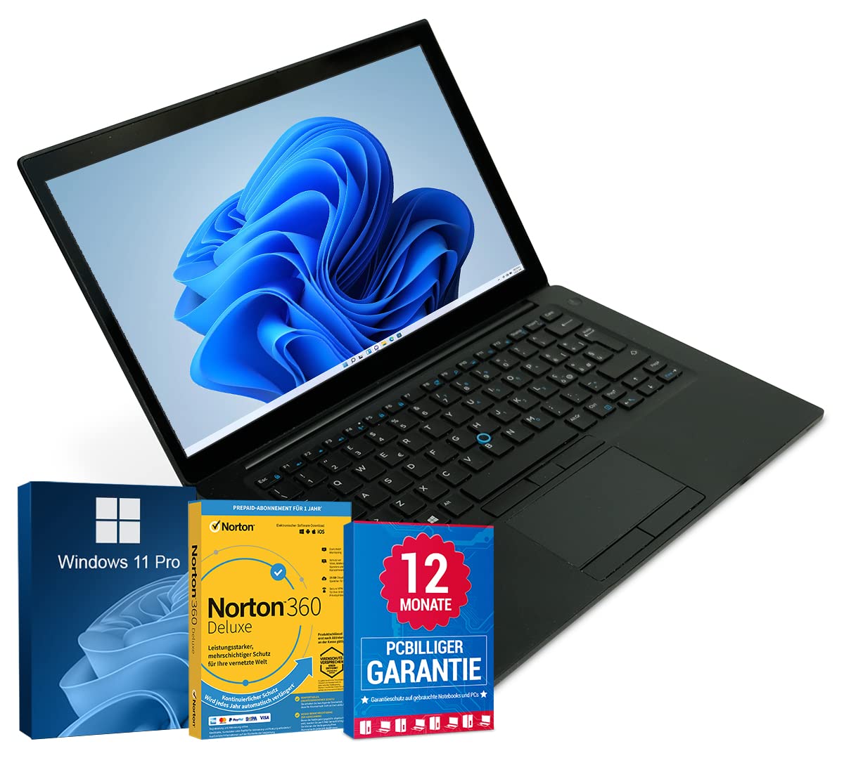 Dell Latitude 7480 14 Zoll Full HD Laptop Intel Core i5-7200U@ bis zu 3,10 GHz 8 GB 256 GB SSD mit Windows 11 Pro & GRATIS Antiviren-Software HDMI inkl. 12 Monate Garantie (Generalüberholt)