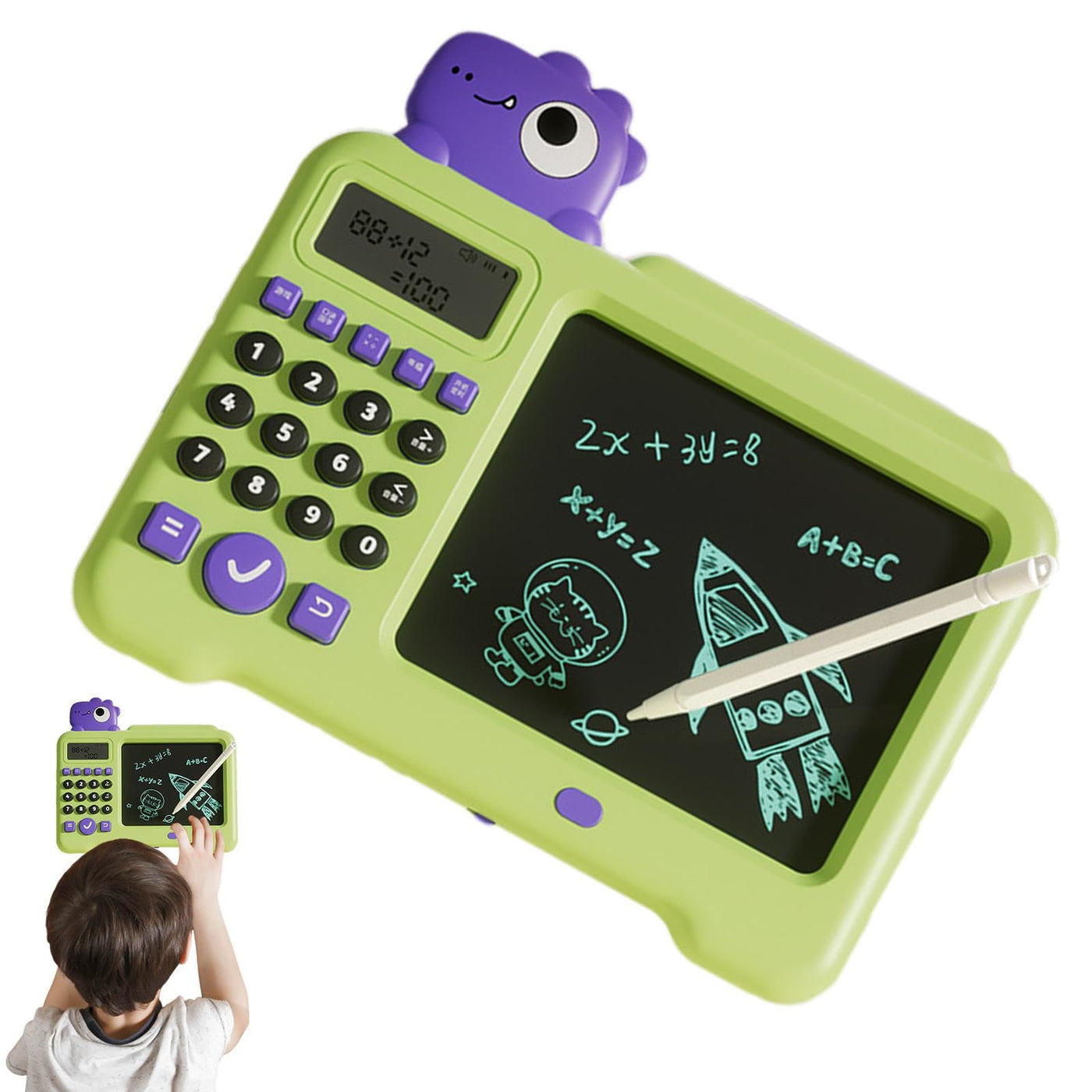 Smileshiney Handschriftspielzeug für Kinder,Elektrisches Lernspielzeug für Kleinkinder | Elektrisches Kinderspielzeug zum Zeichnen, LCD-Schreibtablett | National Learning Zeichenblock, Lernspielzeug,