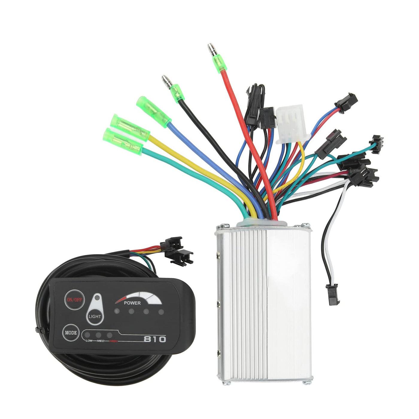 Elektrofahrrad-Controller-Kit, 36V 250W 350W Elektrofahrrad-Brushless-Motor-Controller mit 810LED-Panel Elektrische Fahrräder