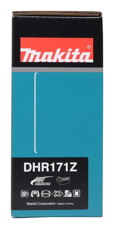 Makita DHR171RAJ Akku-Bohrhammer für SDS-PLUS 18 V / 2,0 Ah, 2 Akkus + Ladegerät im MAKPAC, Schwarz, mit 2x Akku 2,0 Ah