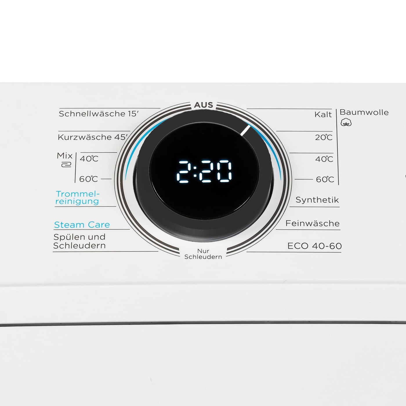 Midea MF100T70B-12A Toplader Waschmaschine 7kg / AquaStop/Starzeitvorwahl/Trommelreinigung/XL Türöffnung/Soft Opener