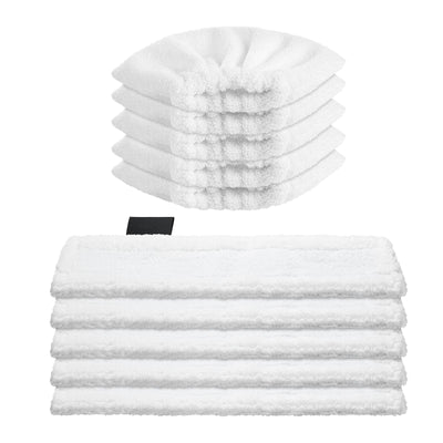 Sunnila 10 Stück Mikrofaser-Tuchset Waschbar 5 Bodendüse + 5 Handdüse Microfiber Cloth für Kärcher Dampfreiniger EasyFix SC2, SC3, SC4, SC5