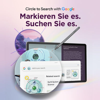 Lenovo Idea Tab Tablet | 11" 2.5K 16:10 LCD Display | MediaTek Dimensity 6300 | 8GB RAM | 128GB Speicher | Android 15 | Luna Grey | inkl Tab Pen