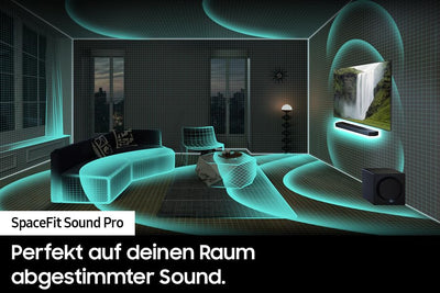 Samsung HW-Q995GD 11.1.4-Kanal Q-Soundbar für TV-Geräte, 4.0.2-Kanal-Rücklautsprecher, Bluetooth-Lautsprecher mit kabellosem Dolby Atmos / DTS:X, Q-Symphony [2024]