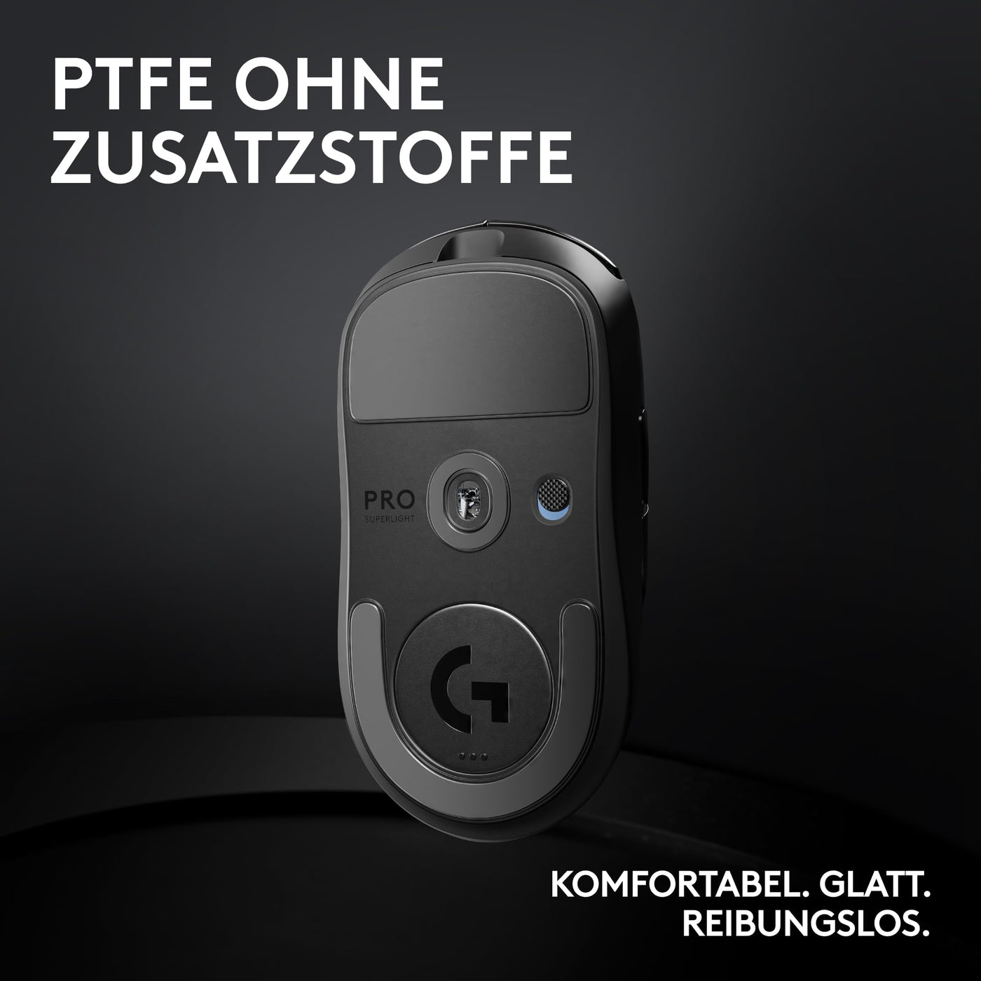 Logitech G PRO X SUPERLIGHT 2 LIGHTSPEED Kabellose Gaming-Maus, Lightweight, 60g, 8K-Abrufrate, LIGHTFORCE Hybrid-Schalter, HERO 2 Sensor, 44K DPI, 5 programmierbare Tasten, USB-C, PC/Mac - Schwarz