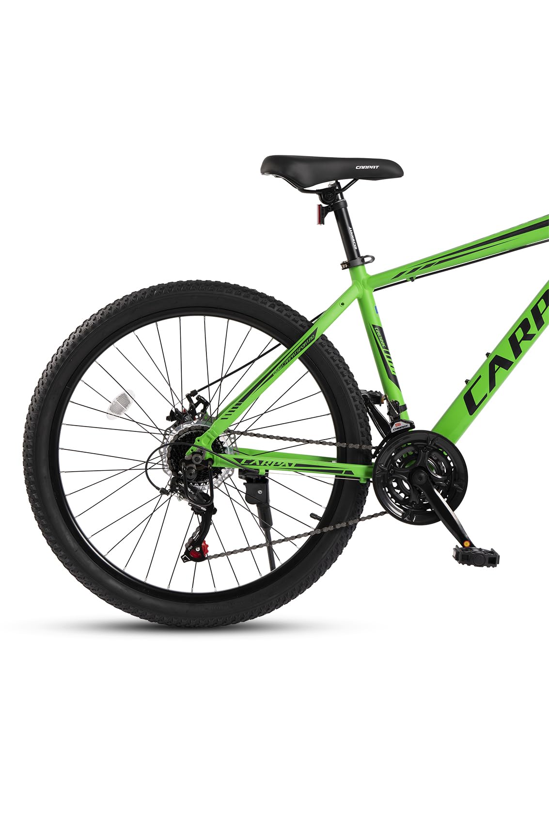 Mountainbike 26 Zoll Hardtail Aluminiumrahmen, 21-Gang Shimano Schaltung, Federgabel, integrierte Kabelführung, 85 % vormontiert, MTB Fahrrad für Damen & Herren, Outdoor Trail Bike (Grün)