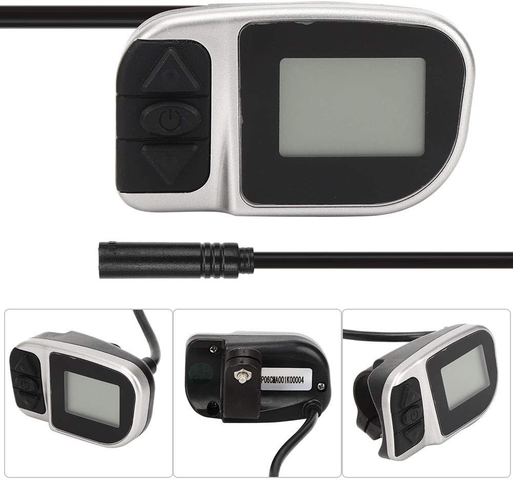 Qukaim MotorLCD Elektrozähler LCD Elektrozähler für TSDZ2 VLCD6 Motor, Mischmaterial, 6 Kerne, praktisches Display