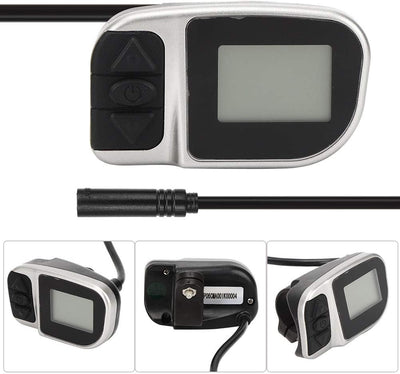 Qukaim MotorLCD Elektrozähler LCD Elektrozähler für TSDZ2 VLCD6 Motor, Mischmaterial, 6 Kerne, praktisches Display