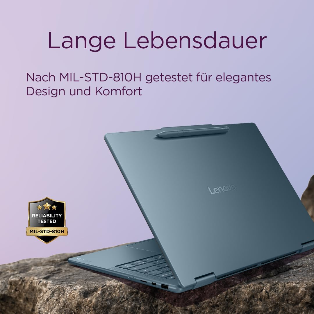 Lenovo Yoga 7 2-in-1 Laptop | Copilot+ | 14"WUXGA OLED | AMD Ryzen AI 7 | 16GB RAM | 512GB SSD | AMD Radeon 860M | Win11 | QWERTZ | Tidal Teal | 3 Monate Premium Care | inkl. Hülle Exklusiv bei Amazon