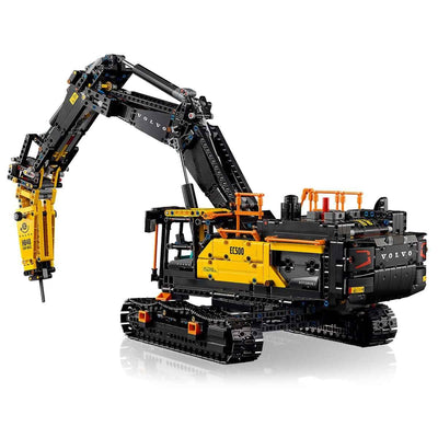 LEGO Technic Volvo EC500 Hybrid-Bagger - Spielzeug Automodell mit Motor für Erwachsene mit beweglichem Ausleger, Kettenantrieb sowie austauschbarem Hammer und Schaufel - Geschenkidee - 42215