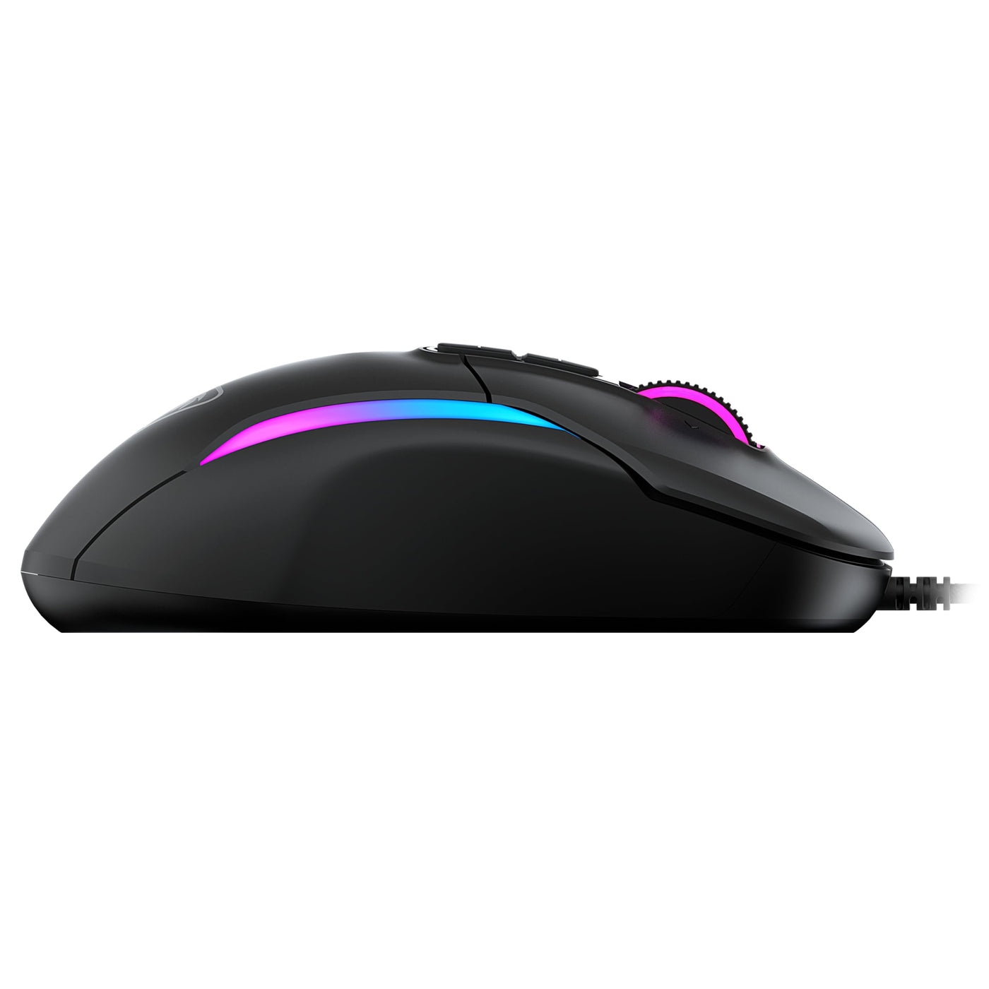 Turtle Beach Kone II – Ergonomische RGB-Gaming-Maus, 26K DPI Optischer Sensor, optische Schalter mit 100 Mio. klick-Lebensdauer, 23 programmierbare Funktionen, 4D-Scroll-Rad, Schwarz