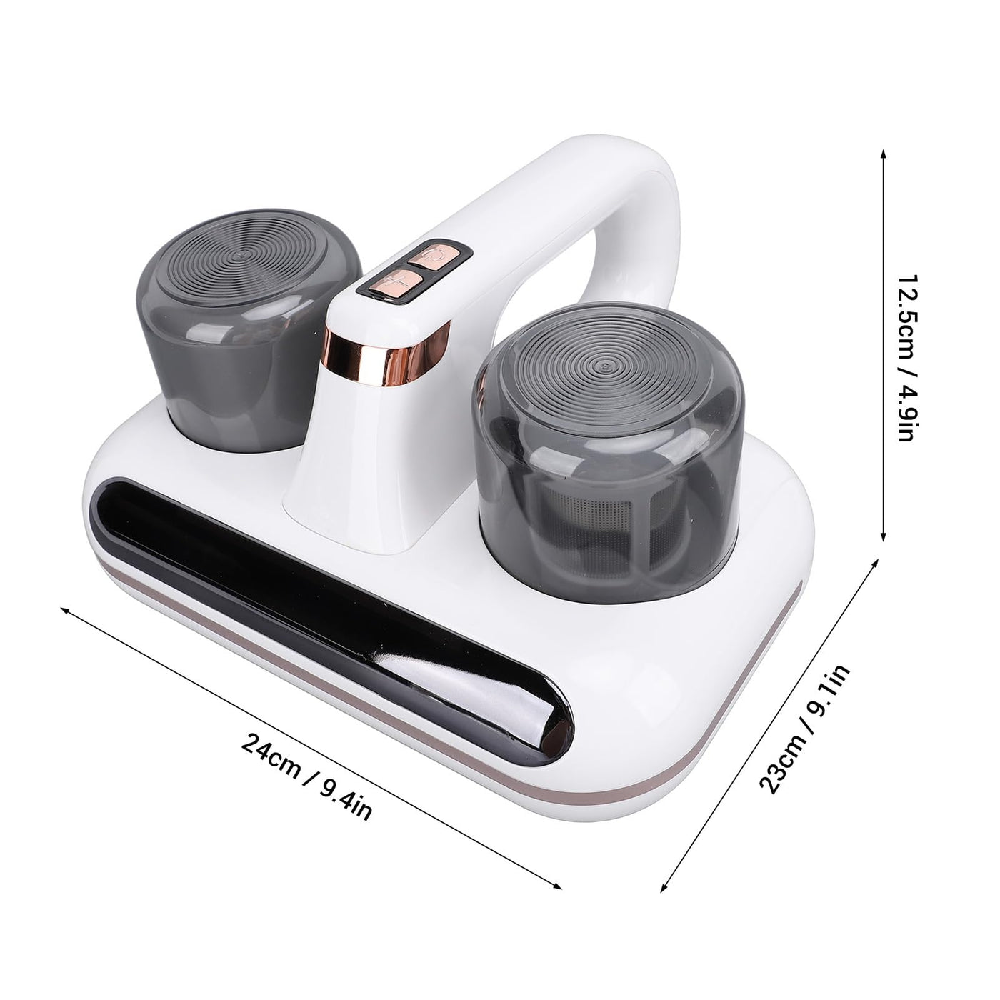 Hyuduo Matratzenstaubsauger mit Starker Saugleistung von 16 KPa und 4 Waschbaren Ersatzfiltern, Kabelloser UV-Reiniger für die Überwachung der Häuslichen Umgebung, Ideal für die