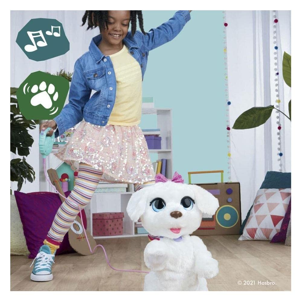 FurReal Hasbro GoGo, Mein tanzendes Hündchen, interaktives, elektronisches Tierchen, 50+ Geräusche und Reaktionen, ab 4 Jahren