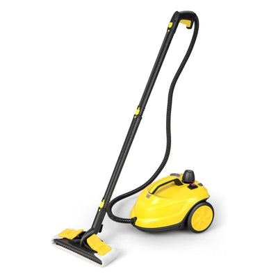 RELAX4LIFE Dampfreiniger, Dampfdruck: 5 bar, Leistung: 2000 W, Flächenleistung: 108 m², Tank: 1,8 L, Aufheizzeit: 8 min., mit Druckmesser & Bodenreinigungsset, für Teppiche, Boden, Fliese, Fenster