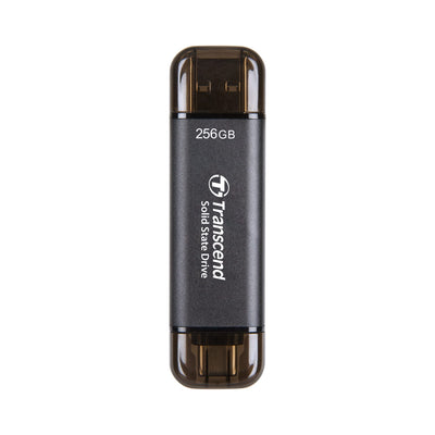 Transcend 256GB USB 10Gbps ESD310 Portable SSD Solid State Drive TS256GESD310C Black