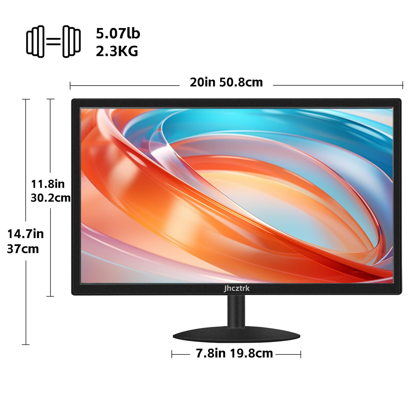 PC Gaming Monitor 21,5 Zoll Computerbildschirm 75Hz, Full HD 1920 x 1080p Business Bildschirm LED Desktop Monitor, Computer Monitor mit HDMI und VGA Anschlüssen, VESA kompatibel, Augenschutz, flimme