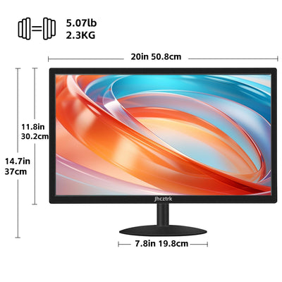 PC Gaming Monitor 21,5 Zoll Computerbildschirm 75Hz, Full HD 1920 x 1080p Business Bildschirm LED Desktop Monitor, Computer Monitor mit HDMI und VGA Anschlüssen, VESA kompatibel, Augenschutz, flimme