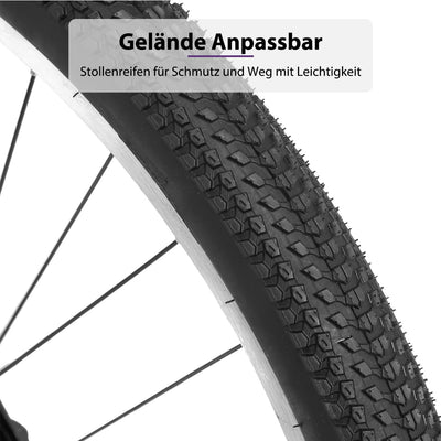 Hiland Bamcbase Mountainbike für Damen, 26 Zoll 21 Gänge Mountainbike für Erwachsene, Weiß MTB