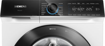 Siemens WG46B2071, iQ700, Smarte Waschmaschine 9 kg, 1600 UpM, Made in Germany, Antiflecken-System, smartFinish Bügelhilfe, schneller Waschen mit speedPack XL, Mini load für Einzelteile, aquaStop