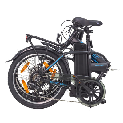 smartEC Camp-20H E-Bike Klapprad 250W Hinterradmotor Li-Ion-Akku 36V/15,6Ah 20 Zoll E-Klapprad E-Faltrad Elektrofahrrad Reichweite 100km bis 25 km/h Modelljahr 2024 (Schwarz)