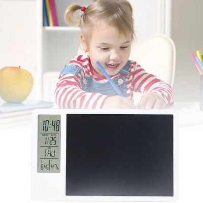 Elektronischer Digitaler Planer, Tablet-Kalender mit Anzeige von Uhrzeit, Tag, Temperatur und Luftfeuchtigkeit, Multifunktionaler Elektronischer Kalender für die Heimarbeit von