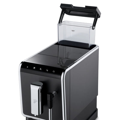 Tchibo Kaffeevollautomat Esperto Latte mit Milchaufschäumfunktion für Caffè Crema, Espresso und Milchspezialitäten, Anthrazit