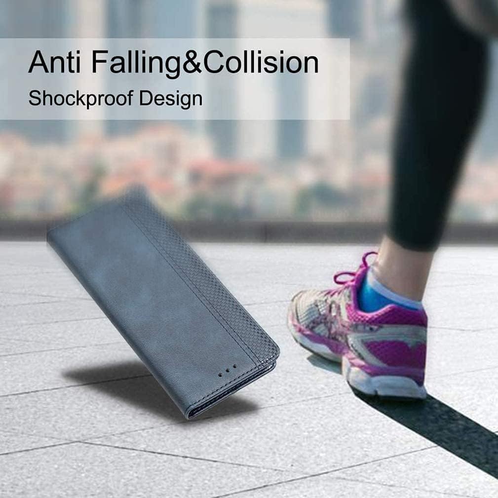 WBWONE Hülle für Samsung Galaxy A06, Premium TPU/PU Leder Klappbar Schutzhülle Tasche Handyhülle mit Standfunktion & Kartensteckplätzen, Schwarz
