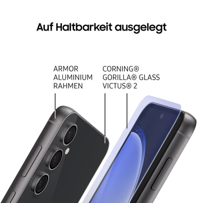 Samsung Galaxy S23 FE AI-Android-Smartphone, Mobiltelefon, 5G, Simlockfrei ohne Vertrag, Handy, 128 GB, Graphite, 3 Jahre Herstellergarantie [Exklusiv bei Amazon] [Deutsche Version]