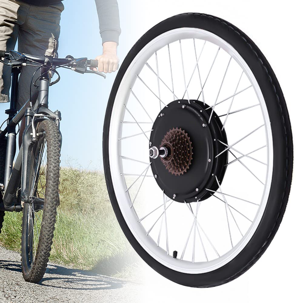 DHQCQL 26" E Bike Conversion kit, 36V 500W E-Bike Umbausatz, Fahrrad Motor Kit für Hinterrad, Integrierte Controller, LCD Anzeige, PAS Sensor