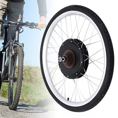 DHQCQL 26" E Bike Conversion kit, 36V 500W E-Bike Umbausatz, Fahrrad Motor Kit für Hinterrad, Integrierte Controller, LCD Anzeige, PAS Sensor