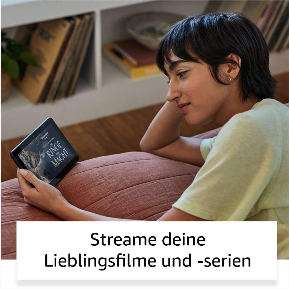 Fire 7-Tablet, 7-Zoll-Display, 32 GB, neuestes Modell (2022), schwarz Mit Werbung