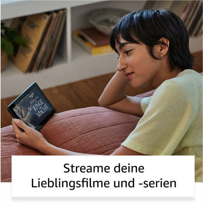 Fire 7-Tablet, 7-Zoll-Display, 32 GB, neuestes Modell (2022), schwarz Mit Werbung