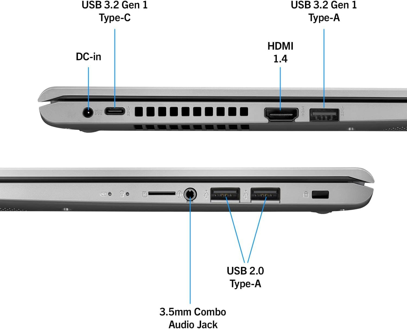 ASUS (FullHD 15,6 Zoll Notebook (Intel Core i3 1115G4 4 Thread CPU, 4.1 GHz, 20 GB DDR4, 512 GB SSD, Intel® UHD® 3D, HDMI, BT, USB 3.0, WLAN, Windows 11 Prof. 64, MS Office) | 7969