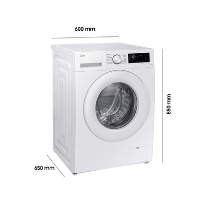 Samsung WW11DG5B25TEEG Waschmaschine, 11 kg, 1.400 U/min, Extra energiesparend, EEK: A (-10%), AI Ecobubble, SmartThings AI Energy Mode, SuperSpeed 39 Min, Hygiene-Dampfprogramm, Weiß
