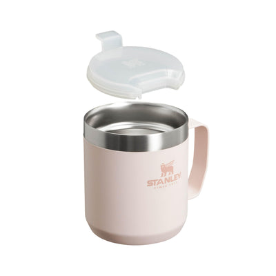 Stanley Classic Legendary Camp Mug Thermobecher 354 ml - Hält 1.5 Stunden Heiß - 3 Stunden Kalt - BPA-Frei - Spülmaschinenfest - Edelstahl Kaffeebecher To Go - Rose Quartz