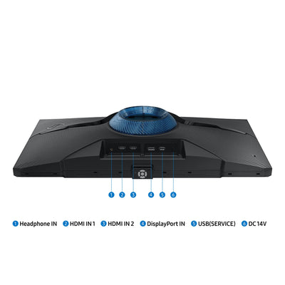 Samsung Odyssey G4B Gaming Monitor LS25BG400EU, 25 Zoll, IPS-Panel, Full HD-Auflösung, AMD FreeSync Premium, G-Sync kompatibel, 1 ms (G/G) Reaktionszeit, Bildwiederholrate 240 Hz, Schwarz