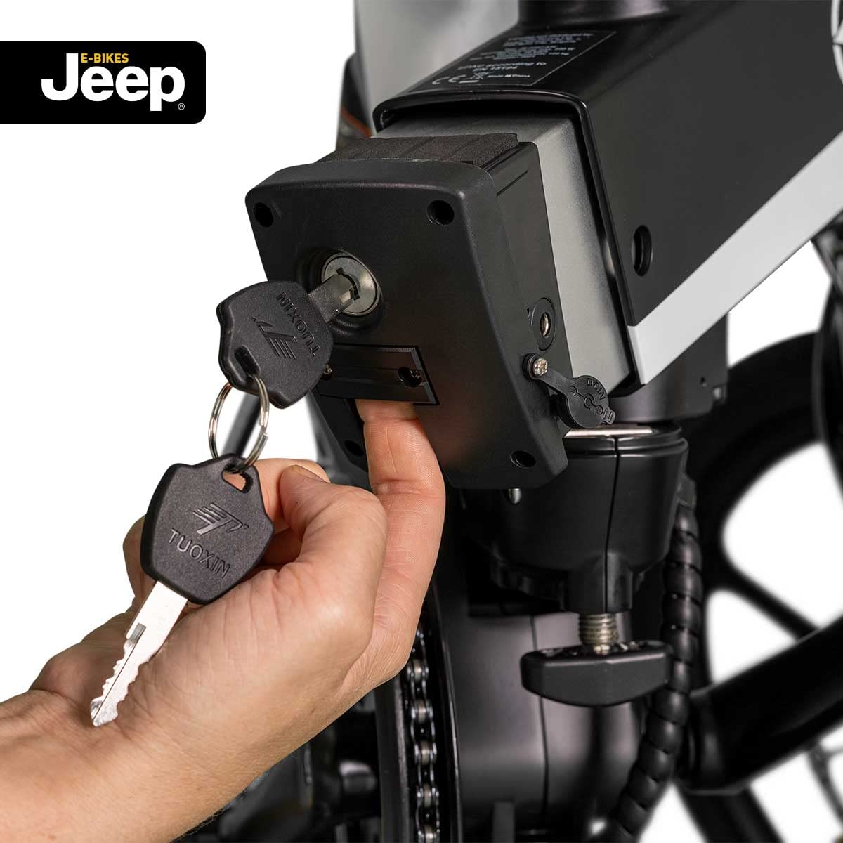 Jeep Fold E-Bike FFR 7050, 20' Laufräder, Shimano 7-Gang Kettenschaltung, Black