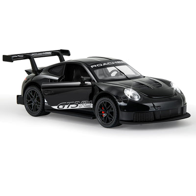 MODVKVK 911 GT3RS Modellauto 1:32, Spielzeugautos aus Druckgussmetall, Kinderspielzeugauto mit Ton und Licht mit Rückziehfunktion für Kinder ab 3 Jahren und Autosammler (Schwarz)