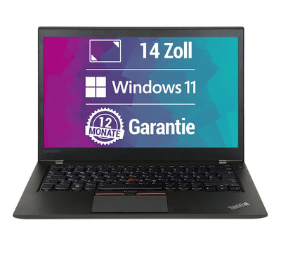 Lenovo ThinkPad T470s 14 Zoll Full HD Laptop Intel Core i5-6300U@ bis zu 3 GHz 8 GB 256 GB SSD mit Windows 11 Pro & GRATIS Antiviren-Software inkl. 12 Monate Garantie (Generalüberholt)